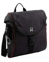 Enkele fietstas/ Pakaftas 300 S 12L Zwart/rood