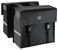 Dubbele fietstas Bisonyl Tas 40L Matzwart