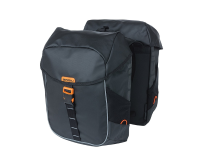 Dubbele fietstas Miles Tarpaulin Double bag 34L Zwart/oranje