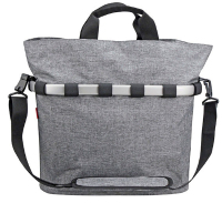 Enkele fietstas Bikebasket Oval M Twist Silver 17L