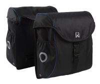 Dubbele fietstas Bagagetas 300 38L Zwart/blauw