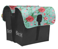 Dubbele fietstas Small Flowers 35L