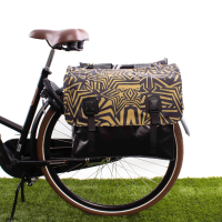 Dubbele fietstas Classic Gold Stars 46L