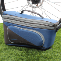 Bagagedragertas Talis Plus grijs/blauw