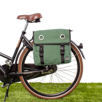 Dubbele fietstas Bisonyl 30L Groen