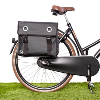 Dubbele fietstas Bisonyl 40L Zwart