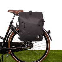 Enkele fietstas en rugtas Combi Waterdicht 27L Antraciet