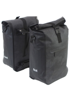 Dubbele fietstas Base Too Zwart 36L