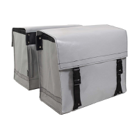 Dubbele fietstas Nostalgic 52L Silver