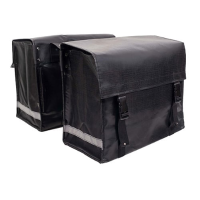 Dubbele fietstas Nostalgic 52L Black Shiny