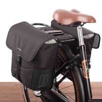 Dubbele Fietstas Go   32L Zwart