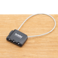 Mini Combinatieslot met kabel   zwart