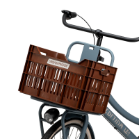 Fietskrat Recycled 30L Bruin