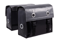 Dubbele fietstas Bisonyl 52L Grijs/Zwart