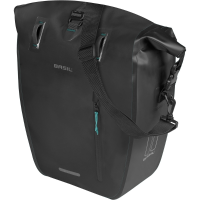 Enkele Fietstas Rivo Tarpaulin L MIK Hooks 25 31L Zwart