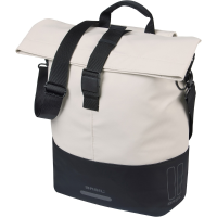 Enkele fietstas Cove Shopper MIK Hooks 16L Wit/Zwart
