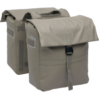 Dubbele fietstas Leeds Double 38L Taupe