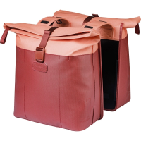 Dubbele Fietstas Vive 28 35L Bordeaux/Roze