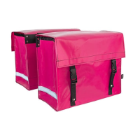 Dubbele fietstas Nostalgic 52L Pink