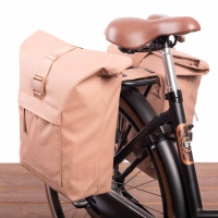 Dubbele fietstas Brooklyn 41L Zand