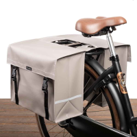 Dubbele fietstas XL 46L Mat Taupe