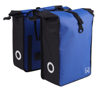Dubbele Fietstas Kompact 32L Blauw