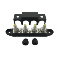 DC min ( ) verdeelrail 4xM10 + 3xM4 Zwart