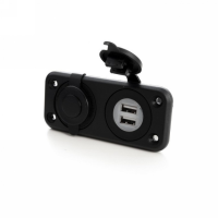 Inbouw USB lader en 12V uitgang met afdichting