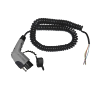 Laadkabel Type 1 naar open einde   1x32A   4 meter   Coiled