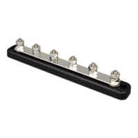 DC verdeelrail 150A   6 x M6 met kap