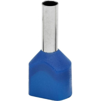 Adereindhuls Dubbel 2,5mm2 Blauw