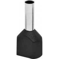 Adereindhuls Dubbel 1,5mm2 Zwart