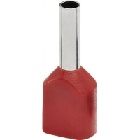 Adereindhuls Dubbel 1mm2 Rood