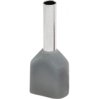 Adereindhuls Dubbel 0,75mm2 Grijs