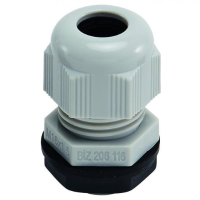 Wartel M63 met moer 34/44mm kunststof lichtgrijs