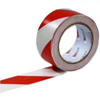 Zelfklevende markeringstape 50mm x 33m rood/wit