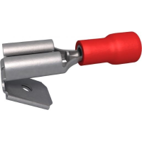 Vlaksteker Mannelijk/Vrouwelijk Rood 0,25 1,5mm2   6,3 x 0,8 mm