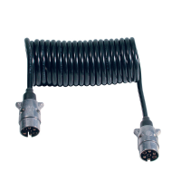 Menbers Spiraalkabel 7 polig 12V Aluminium
