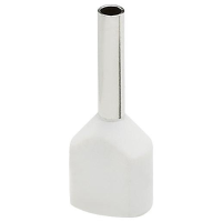 Adereindhuls Dubbel 0,5mm2 Wit