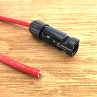 Kabelverloop Rood 6mm² MC4 Open draadeind Male