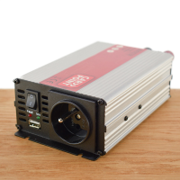Omvormer 12V > 230V 600W met Frans/ Belgisch stopcontact