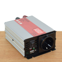 Omvormer 12V > 230V 300W   Standaard Schuko Stopcontact