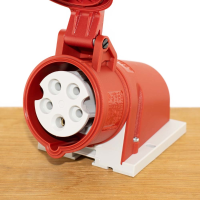 Wandcontactdoos CEE 5 polig 16A   Vrouwelijk   400V IP44 Opbouw