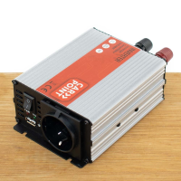 Omvormer 24V > 230V 300W   Standaard Schuko Stopcontact