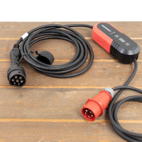 Mobiele lader type 2 naar CEE   3 fase 16A   8 meter