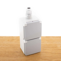 Spuitwaterdicht Dubbel Stopcontact   Verticaal 16A / 250VC