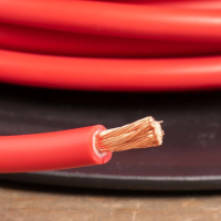 Accukabel rood 10mm² per meter