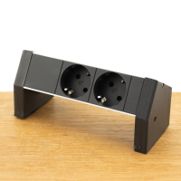 Bureau Stekkerdoos Opbouw 2xSchuko   0,6m Prolink kabel