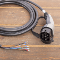 Laadkabel Type 2 naar open einde   3x16A   5 meter   Basic Line