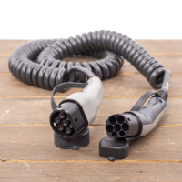 Basic Line Laadkabel type 2 naar type 2   coiled   1 fase 16A   4 meter